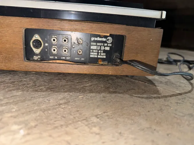 Tape Deck De Mesa Gradiente CD-1666 (1974) - No Estado / P/ Peças