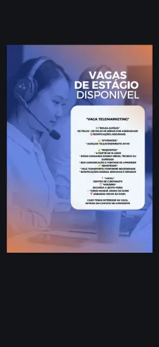 Estágio de telemarketing
