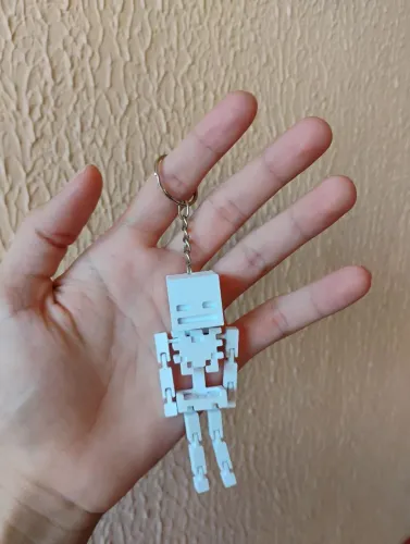 Chaveiro Esqueleto Minecraft- Jambu3D
