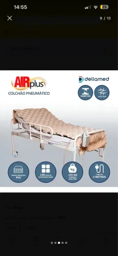 Colchão pneumático + bomba NOVO
