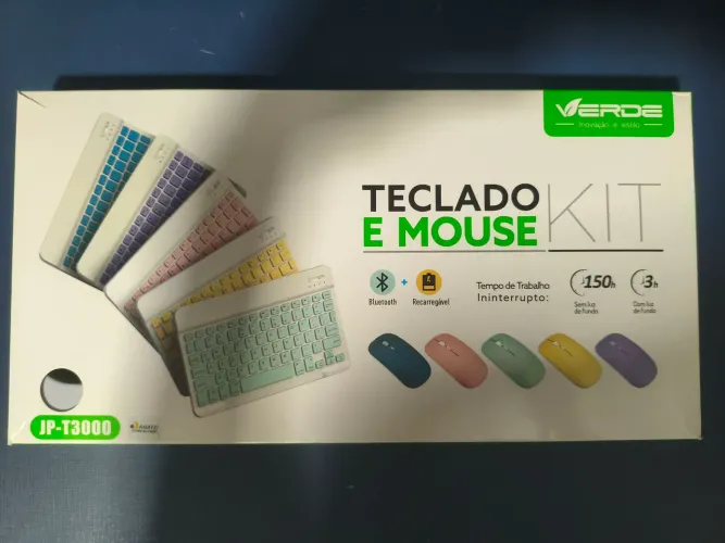 Kit Teclado e Mouse Bluetooth