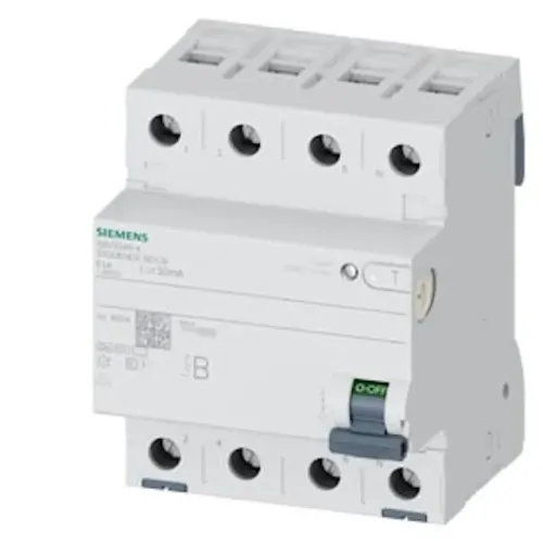 INTERRUPTOR DIFERENCIAL SIEMENS S5V3346-4 3P+N 63A 30MA 400V