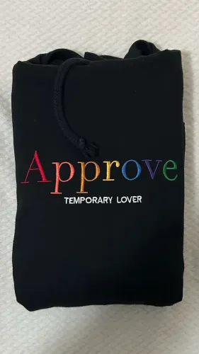 Moletom Approve Temporary Lover Original Tam XG | Bordado Colorido | Estado de novo