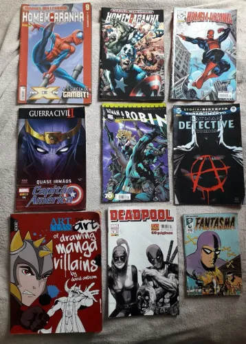 Quadrinhos kit Super Heróis