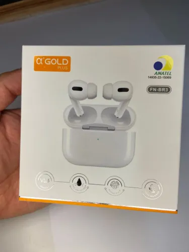 Fone de ouvido Bluetooth Wirelles Branco 5.3 FN-BR3 A?Gold Plus an4