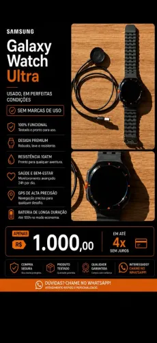 Relógio Samsung Galaxy Ultra