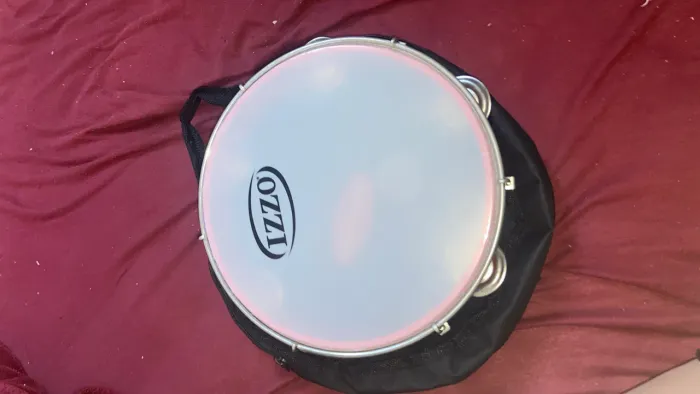 Pandeiro Izzo 10" Vermelho + Capa
