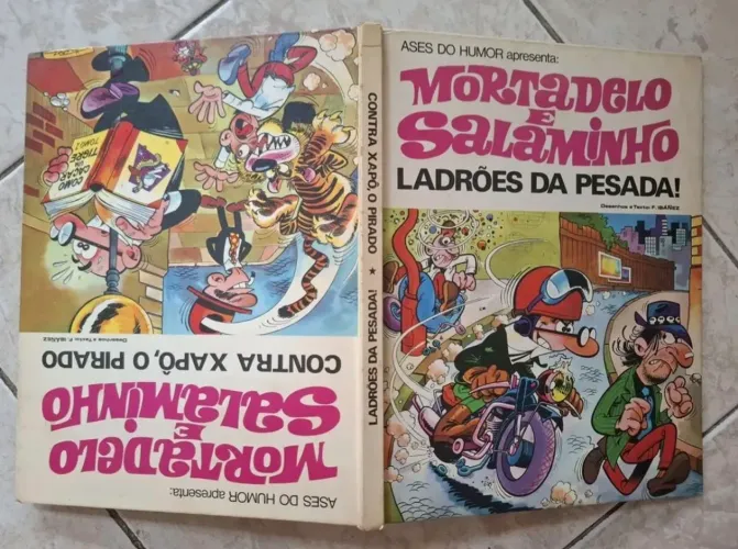 Hq Mortadelo E Salaminho Capa Dura Cedibra 1971 Duplo<br>Cedibra 1971 Duplo