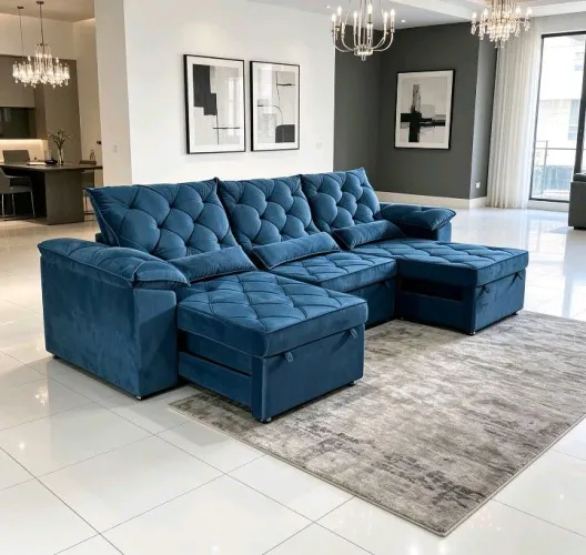 Sofá retrátil e reclinável Modular, Lançamento.