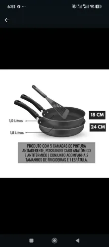 Kit 3 peças ant aderente 45.00