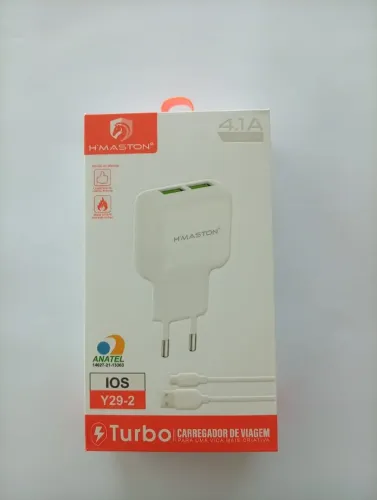 Carregador De Celular Turbo 2 Usb iPhone 5.1a H'mastom Y24-2