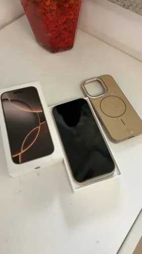 iPhone 16 Pro 256GB Desert Titanium - Única dona - Bateria 91%