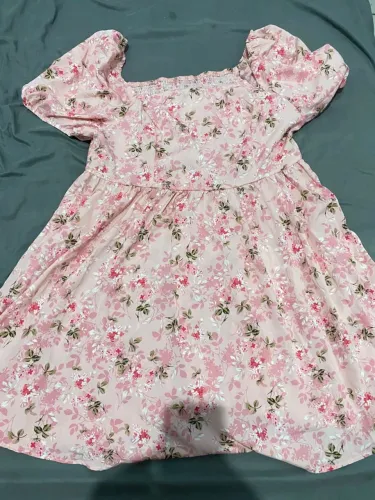 Vestido rosa floral