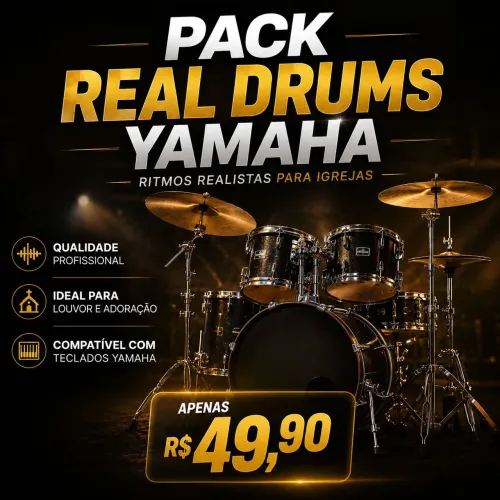 Ritmo Real Drums sampleado para todos os teclados Yamahas