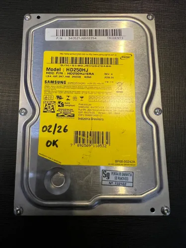 Hdd Samsung 250GB excelente estado