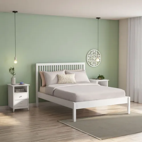 CAMA TOK&STOK SKAND BRANCA - ÚLTIMA UNIDADE 