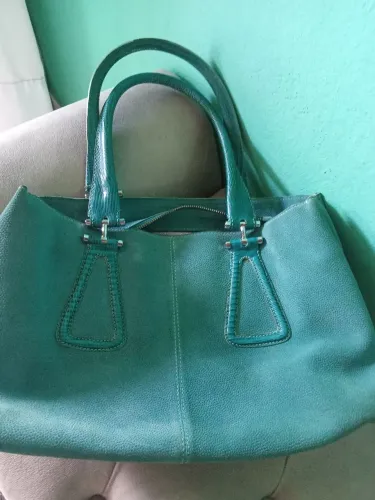 Bolsa saad couro legítimo usado 