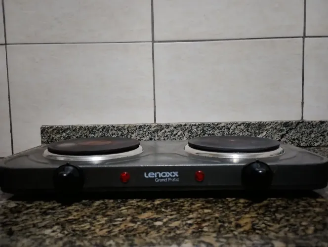 Fogão Elétrico 2 Bocas Lenoxx Grand Pratic - [127V] + Caixa, Manual e Garantia