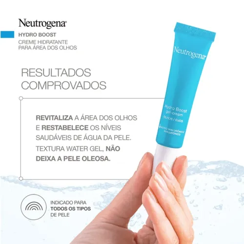 gel creme hidratante para area dos olhos Neutrogena hydroboost 15g