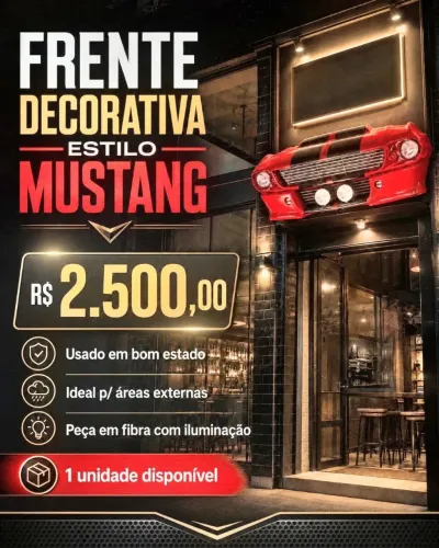 Frente Decorativa Estilo Mustang