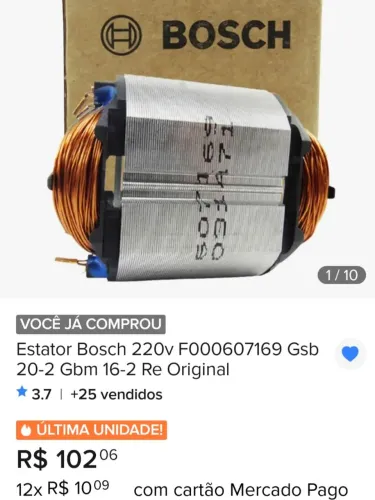 Induzino furadeira/lixadeira bosch 220v