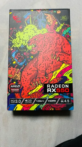 Placa de vídeo RX 550 GRAFITTI - 4 GB GDDR5 semi nova