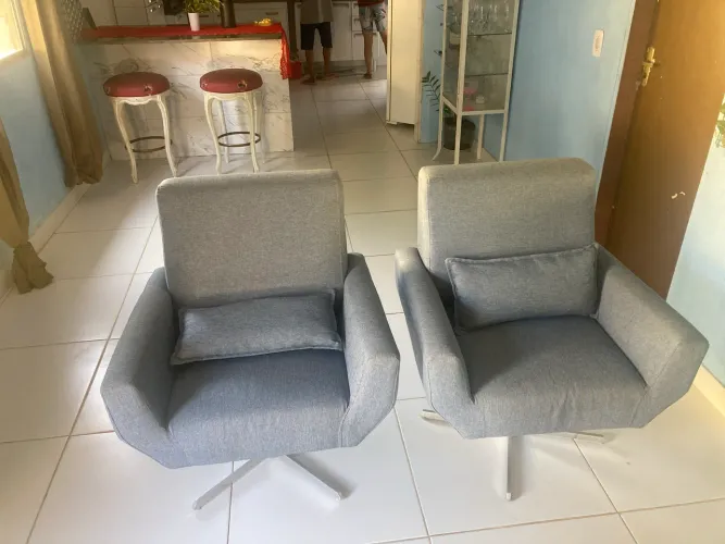 2x poltronas azuis