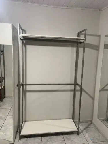 Estante Organizadora com Cabideiro - Arara / Closet Industrial