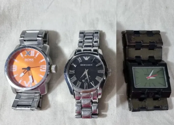 Relógios Hugo Boss, Emporio Armani e Nixon