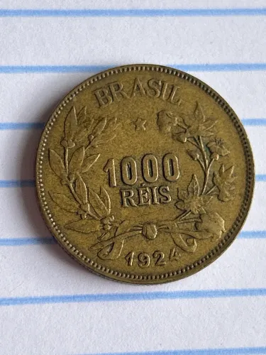 Moeda 1000 réis 1924
