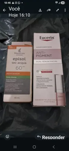 Filtro solar 60 e anti pigmento