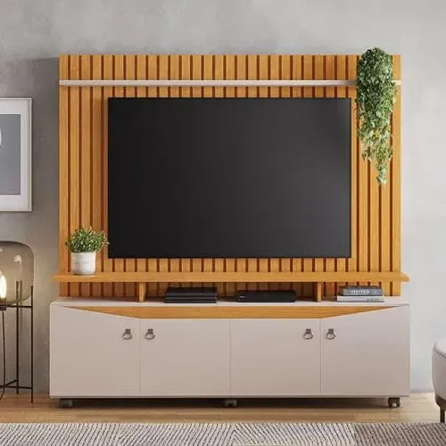 Estante Home para Tv Até 65 Polegadas 4 Portas Ripado TMC