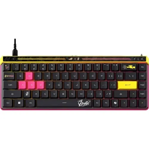 Teclado Gamer Mecânico ASUS Rog Falchion Ace HFX ZywOo Edition M606 65% RGB 8K USB-C Switc