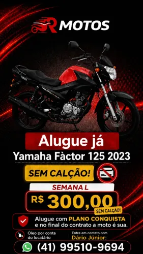 MOTO PARA ALUGAR SEM PRECISAR DE CAUÇÃO