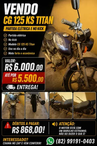 VENDE-SE CG 125 informações na descrição!