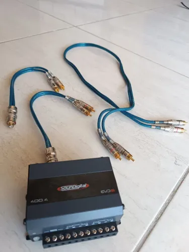 Módulo amplificador sd400 + RCA blindado