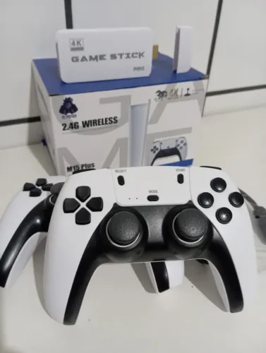 Gamestick M15 Pro Com 19Mil Jogos 02 Controles e Novo Lacrado Garantia