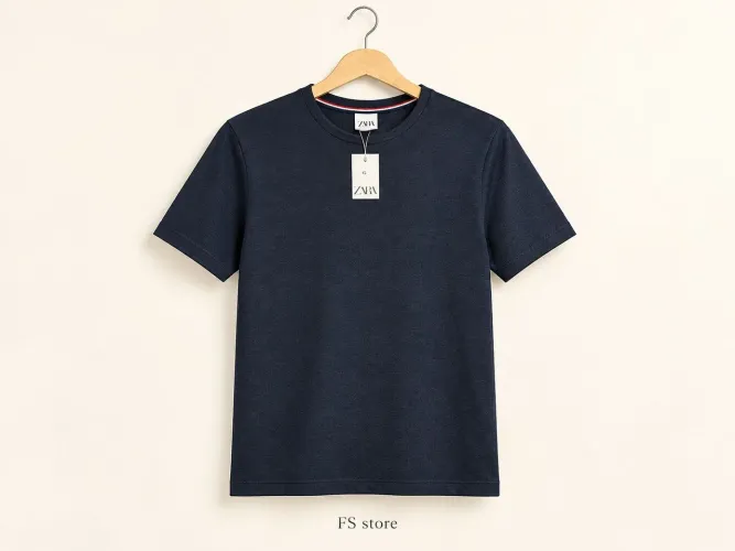 Camiseta zara malha texturizada