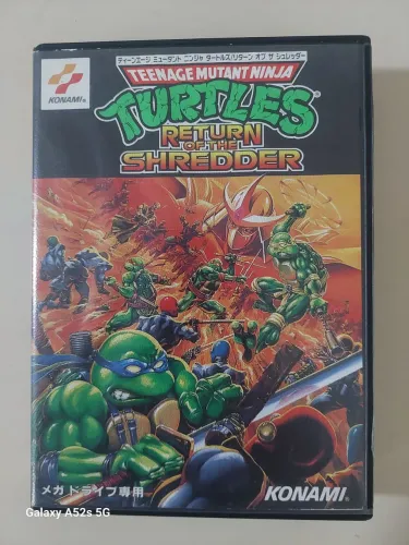 Teenage mutant ninja turtles jp completo  raro p mega drive