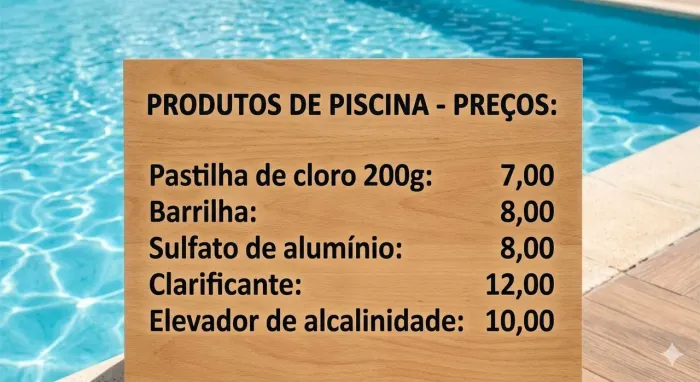 Produtos para piscina 