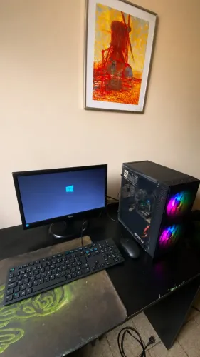 Pc gamer Completo, Processador core i5, 1tera, 8gb de ram, placa de video 4gb, monitor 18 