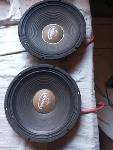 Médio de 10 Triton 4 ohms 600 w cada duas unidades,