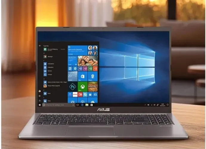 Notebook Asus M515DA Ryzen 5, 8 GB RAM, SSD 256 GB, tela Full HD 15,6"