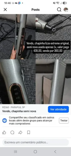 Vendo chapinha semi nova.
