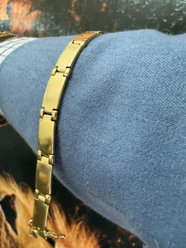 Bracelete Maciço de ouro 12.51g 18k procedência garantia eterna
