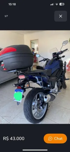 Honda NC 750X 2020 Azul - Impecável só pegar e Rodar