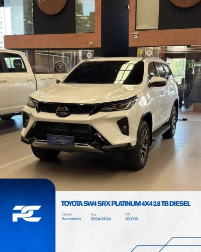 Toyota Hilux SW4 SRX Plat. 4X4 2.8 TB Die. Aut. 2024
