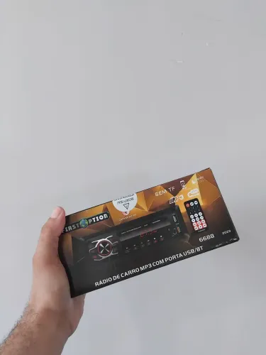 SOM MP3 AUTOMOTIVO FIRSTOPTION BT/USB E CONTROLE
