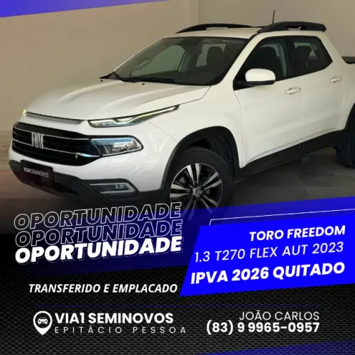Fiat Toro Freedom 1.3 T270 4X2 Flex AUT 2023