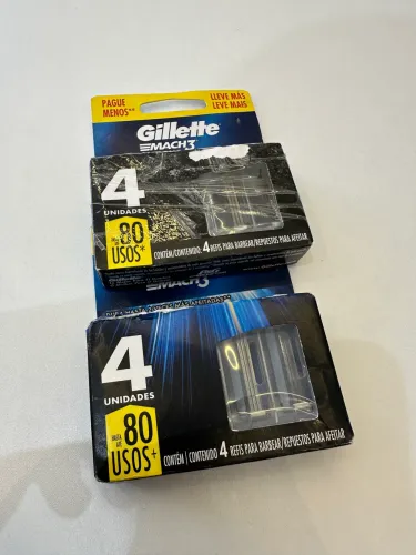 2un de Gillette mach 3 cada um com 4 recargas